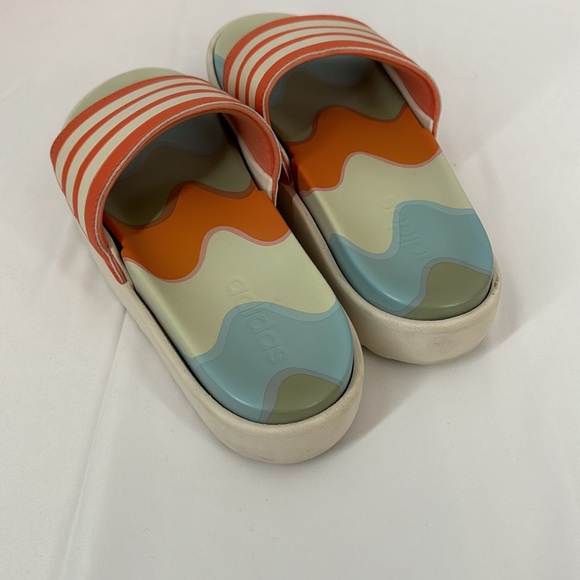 Adidas platform Slides 11 Marimekko collab 2” platform sandals - Picture 2 of 5
